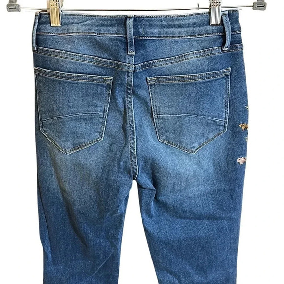 Driftwood Kelly Embroidered Flare Jeans Regular Wash Size 26 - Picture 11 of 12